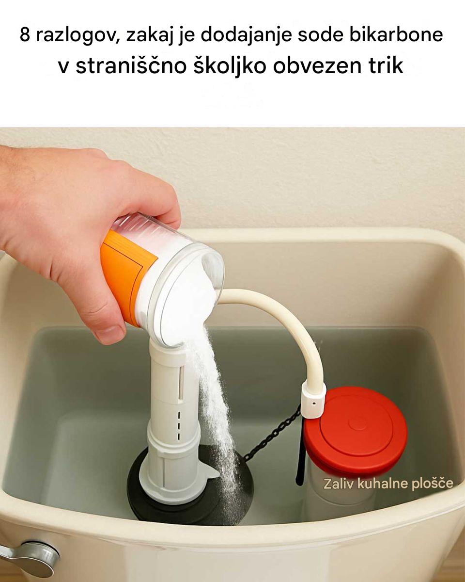 8 razlogov, zakaj je dodajanje sode bikarbone v straniščno školjko obvezen trik