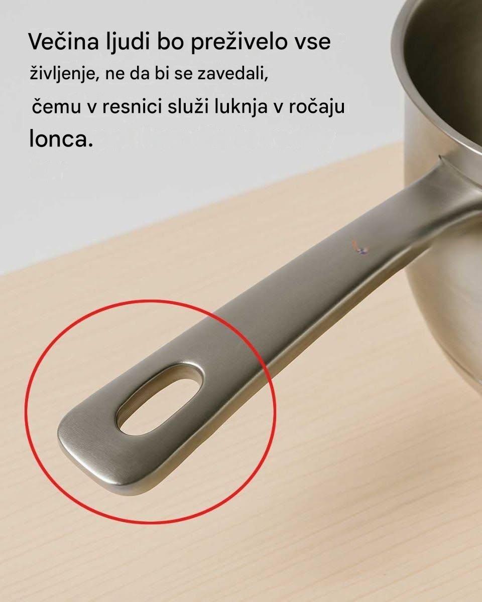 Skriti namen luknje v ročaju lonca: Več kot se zdi na prvi pogled