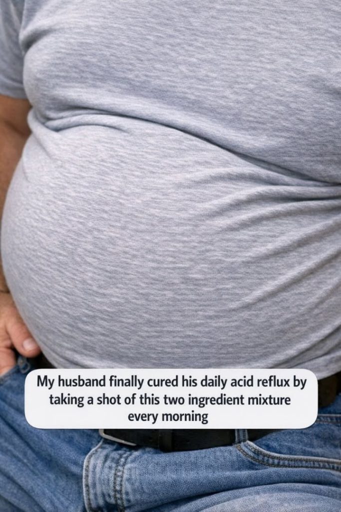 My husband finally cured his daily acid reflux by taking a shot of this two ingredient mixture every morning.