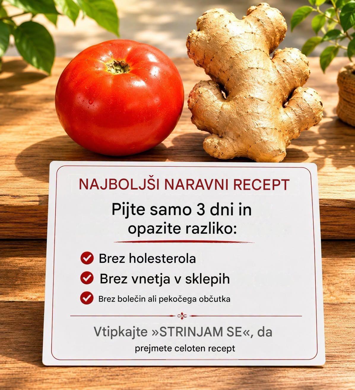 „To jemljite tri dni in opazili boste razliko: nič holesterola, nič artritisa in nič utrujenosti. Recept vam bom dal takoj.“