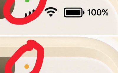 Ste že kdaj opazili zelene in oranžne pike na telefonu? Kaj vam v resnici želijo povedati?