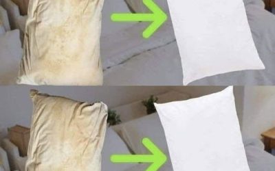 Takole očistite umazane vzglavnike, da bodo beli in bodo dišali po svežem. Celoten recept👇👇