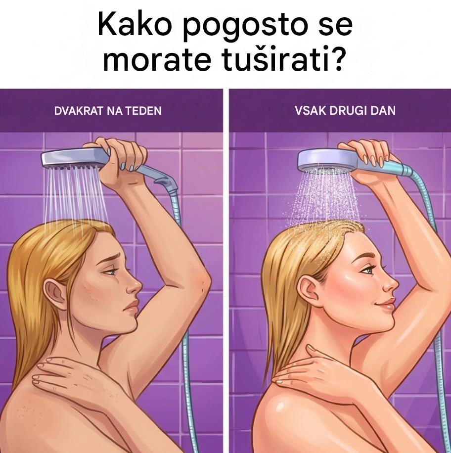 Vsakodnevno tuširanje: nuja ali navada, o kateri je treba ponovno razmisliti?