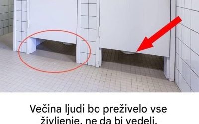 Zakaj vrata v javnih kopalnicah ne segajo do tal