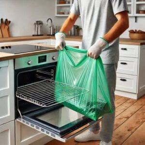 Rešetko v pečici očistim takole: Uporabim eno plastično vrečko in je kot nova!
