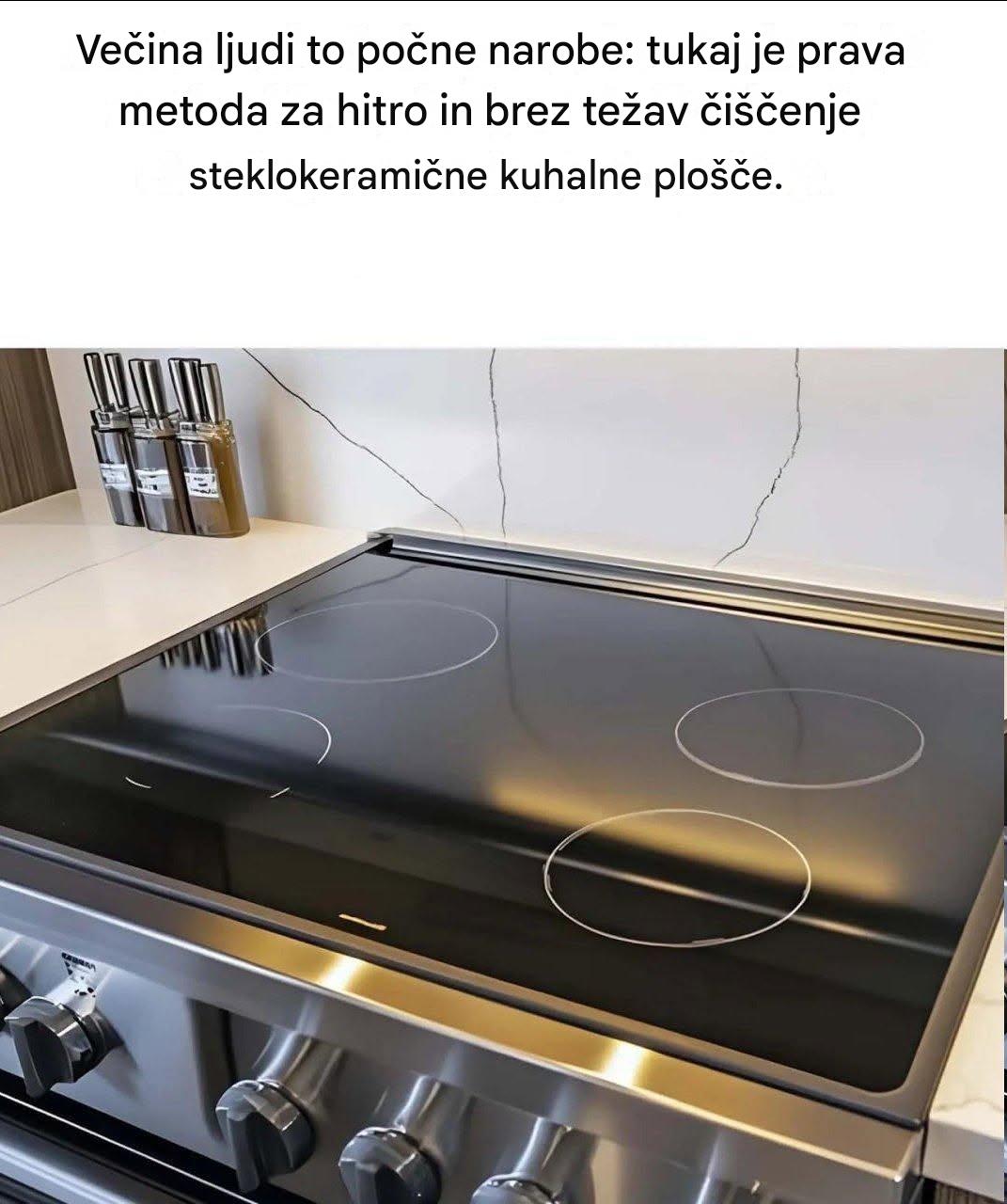 Kako učinkovito očistiti steklokeramične kuhalne plošče, ne da bi jih opraskali