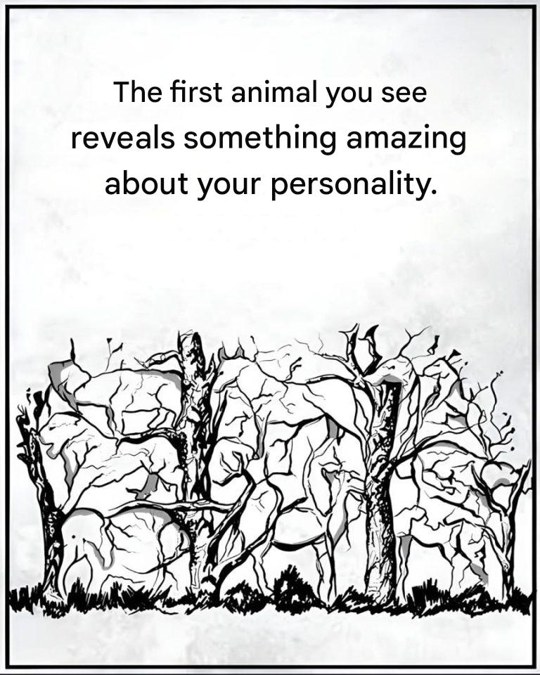 The first animal you see will reveal some information about your personality.