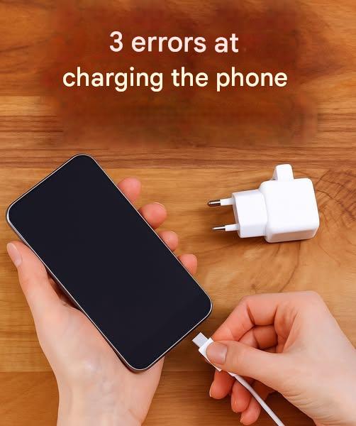 3 mistakes to avoid when charging your phone