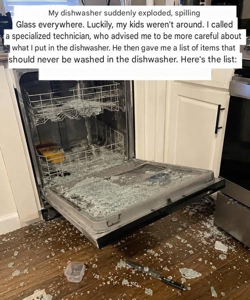 8 Things You Absolutely Should Not Put in a Dishwasher** (and Why)