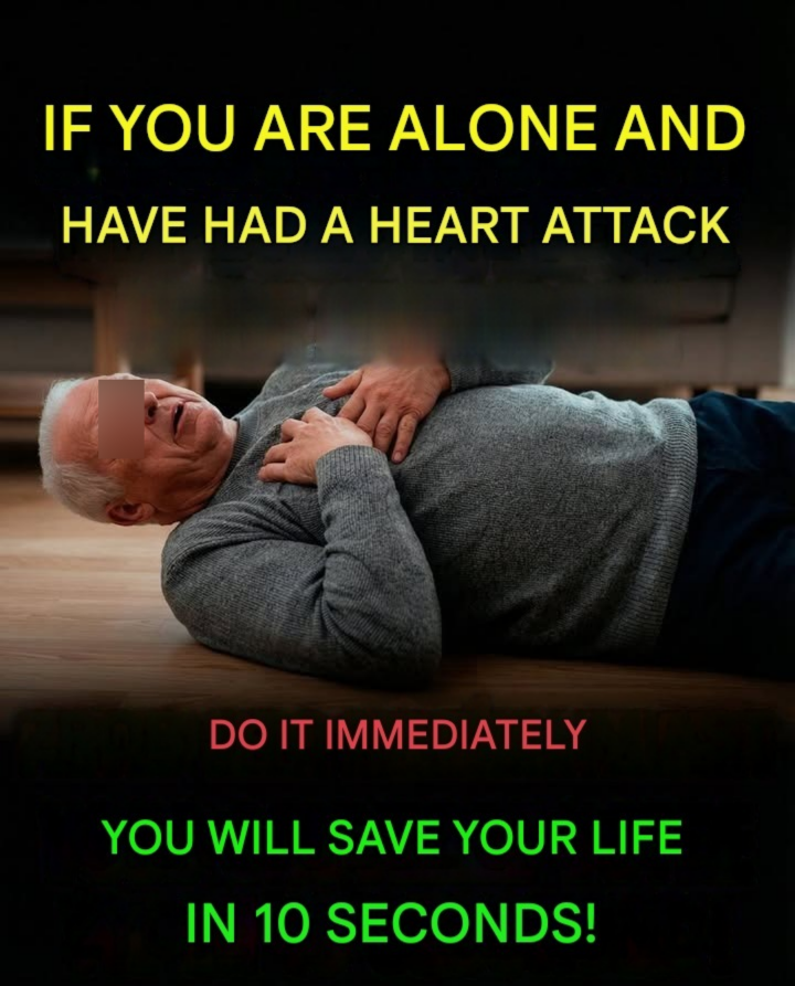 IF YOU ARE ALONE AND THINK YOU’RE HAVING A HEART ATTACK, DO THIS IMMEDIATELY