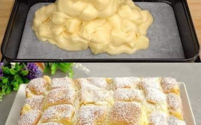 Apple koláč so smotanou – hotový koláč v 5 minutah, samo 180 kcal! 👇👇😊Recept v prvem komentarju😊 🍏🍎