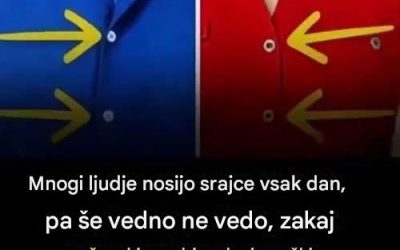Zakaj bi morale ženske srajce zavezovati na levi, moške pa na desni: Zanimiva zgodba, ki se skriva za vsakodnevno navado
