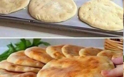 Mehki domači ploščati kruh, v stilu pite, pečen v ponvi