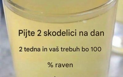 Razstrupljevalni napitek za kurjenje maščob za raven trebuh: zjutraj in zvečer!