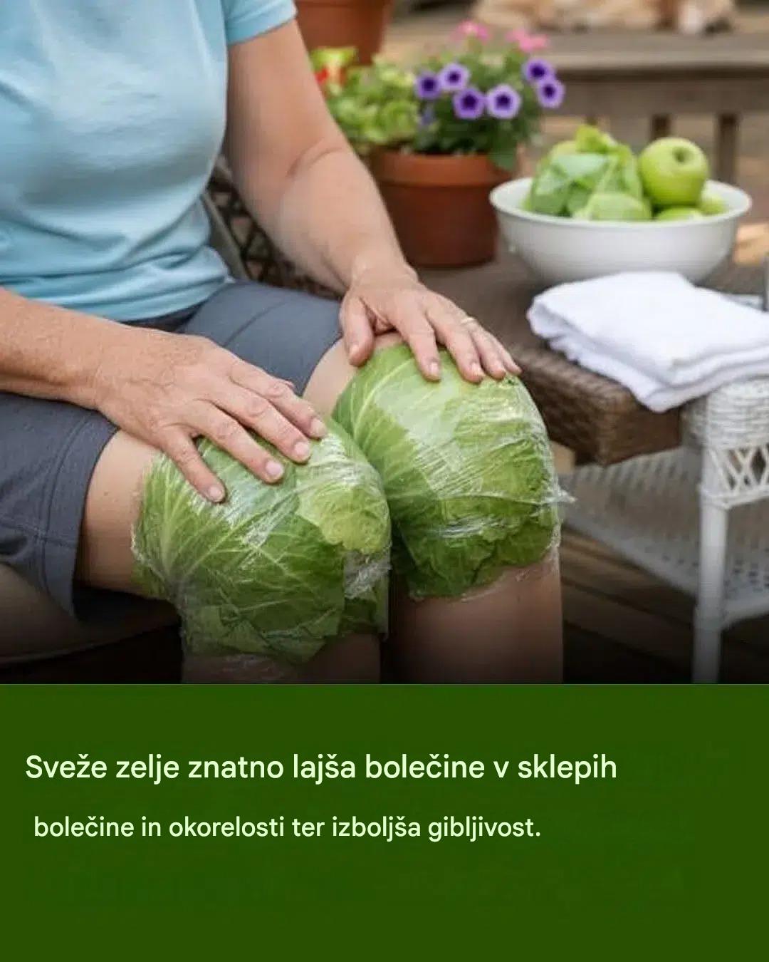 Sveže zelje znatno lajša bolečine in okorelost sklepov ter izboljša gibljivost.