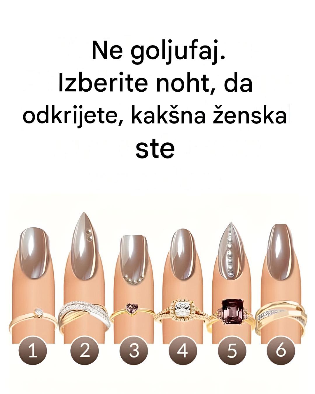 Kateri noht vam je najbolj všeč? Razkriva, kakšna ženska ste.