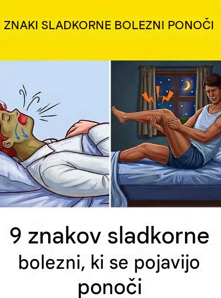 9 simptomov sladkorne bolezni, ki se pojavijo ponoči👇👇
